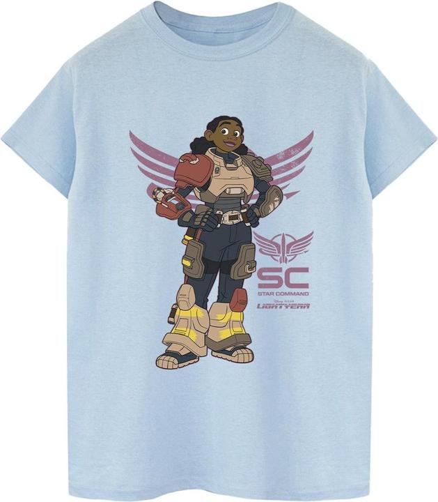 Actual product image Disney Womens/Ladies Lightyear Izzy Star Command Cotton Boyfriend T-Shirt (XL)