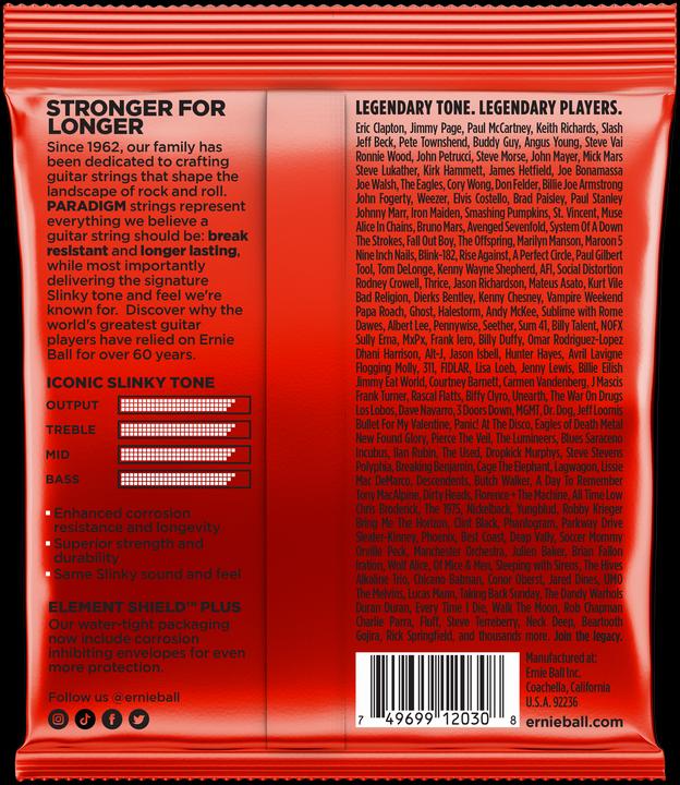 Image du produit Ernie Ball Slinky Paradigm (7 x, Guitare électrique, 0.06")