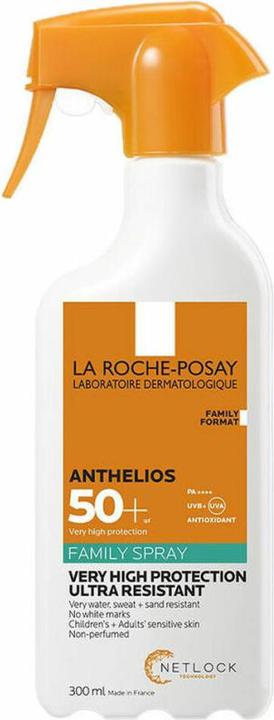 La Roche Posay La Roche-Posay - Anthelios Family Spray SPF50+ - Crème pour le corps - 300ml (Crème pour le corps, 300 ml)
