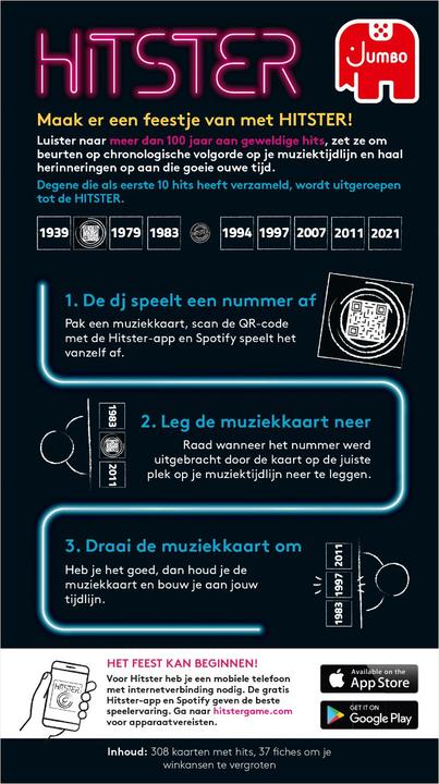 Image du produit Jumbo Jeu musical Hitster (Néerlandais)