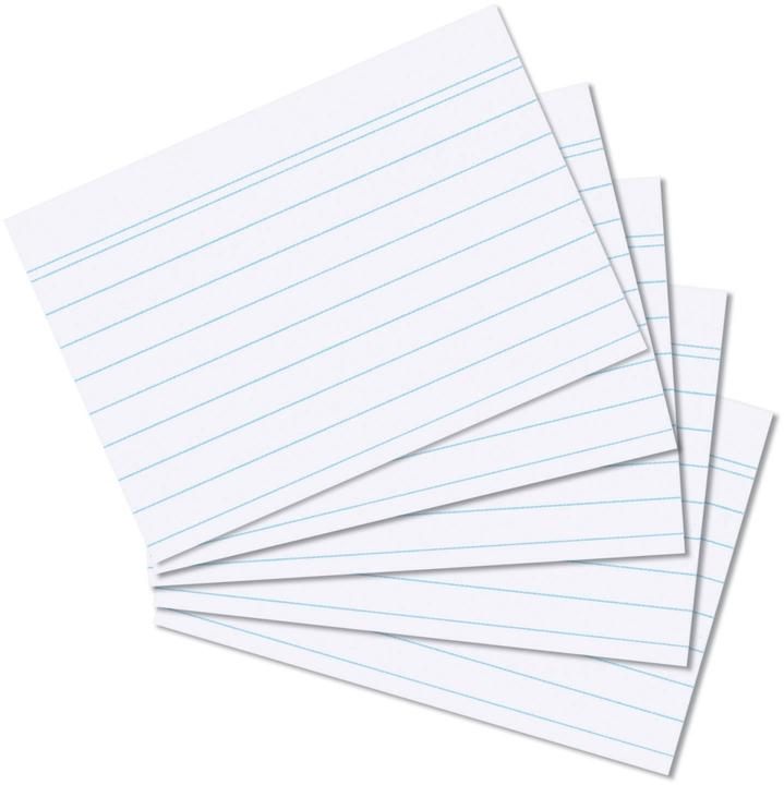 Herlitz Karteikarten (A7, 170 g/m², 100 x)