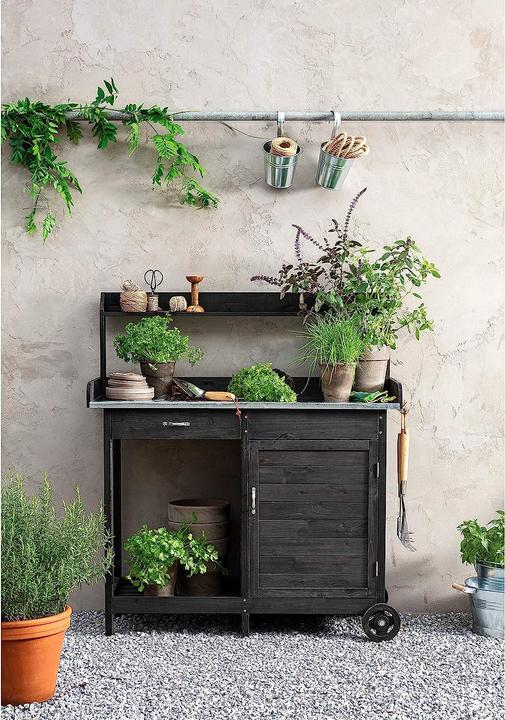 Immagine prodotto Dehner Tavolo per piante in legno 125x112x46 cm