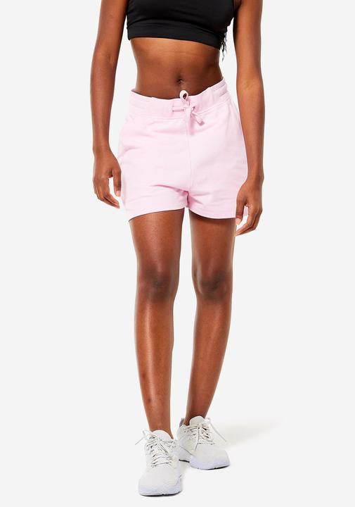 Produktbild Domyos Shorts Damen Baumwolle mit Tasche - 520 hellrosa (3XL)