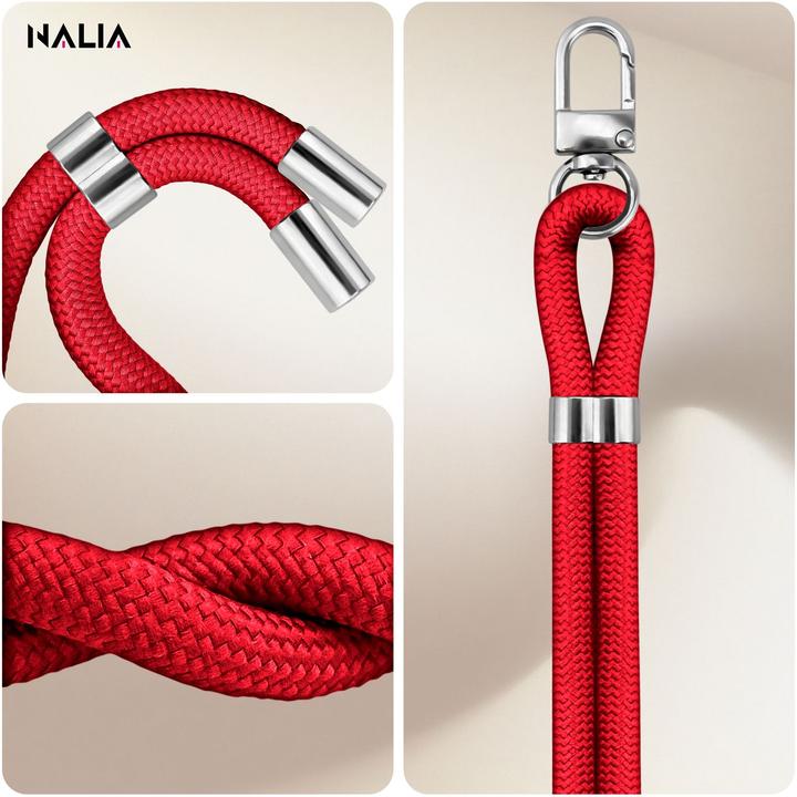 Image du produit Nalia HoldMe Lanyard Handykette – Universal Trageband für Smartphones - Verstellbar, Soft & Elastisch
