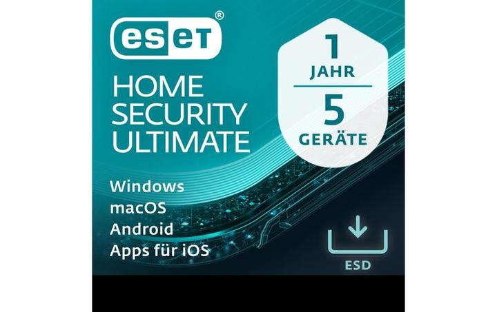 Produktbild ESET HOME Security Ultimate ESD, Vollversion, 5 User, 1 (5 Geräte, 12 Monate)