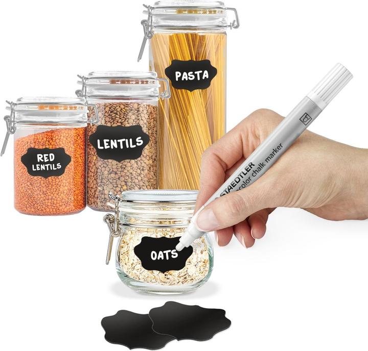 Produktbild Staedtler Lumocolor Kreidemarker chalk marker, weiss, Blister Strichstärke: ca. 2,4 mm, Rundspitze, geruchsarm (Weiss, 2.40 mm, 1 x)