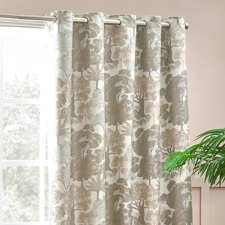 Immagine prodotto Wylder Woodlands Jacquard Floreale Tende con Occhielli (117 x 137 cm)