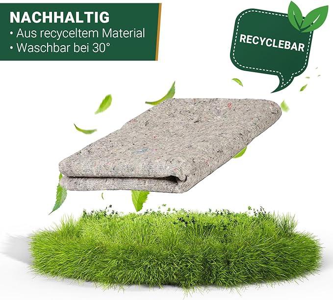 Produktbild BB 5 Stück Zügeldecke, Umzugsdecke, Malerdecke 250 x 150 cm (2-seitig versiegelt, strapazierfähig 45 (1 Stück)
