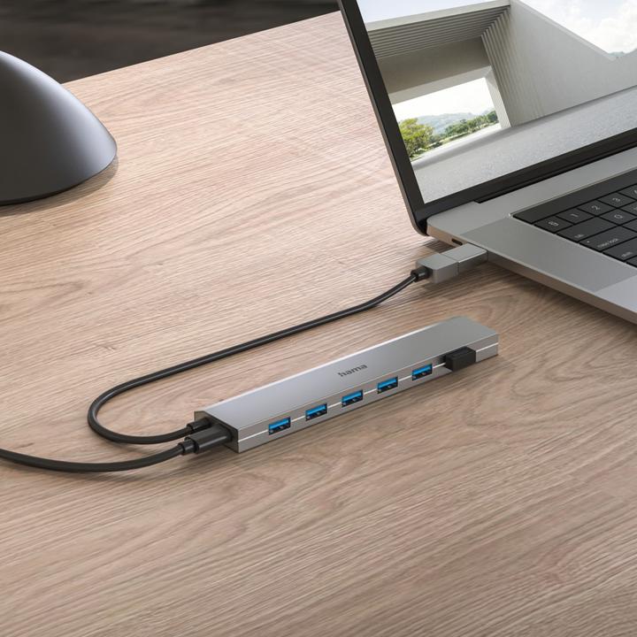 Actual product image Hama 7 Port USB-Hub (USB-C, 7 Ports)