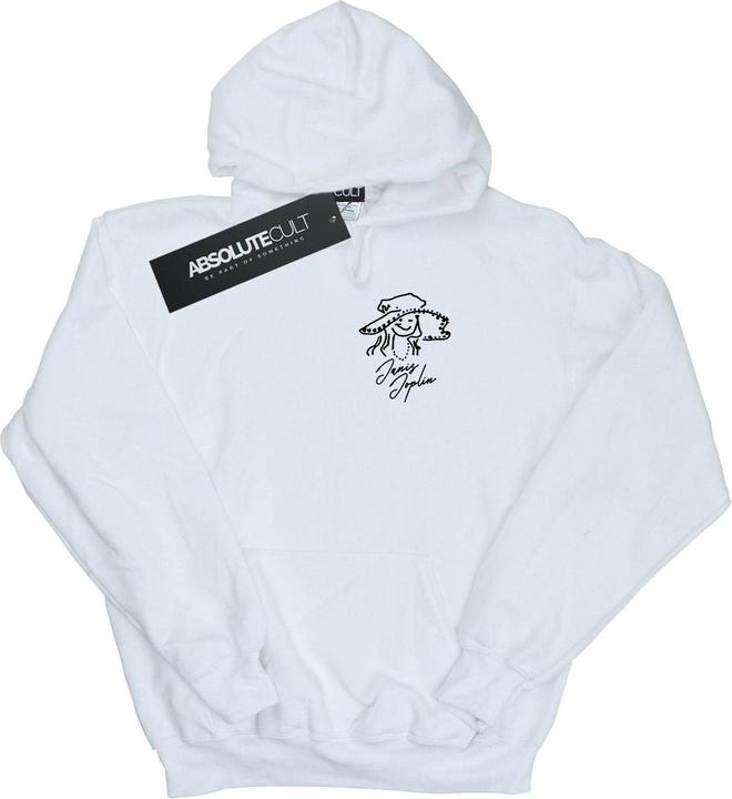 Actual product image Janis Joplin Mens Outline Sketched Hoodie (L)