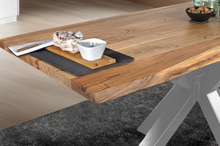 Produktbild SAM TIM Baumkante massiv Akazie (260 x 100 x 77 cm)