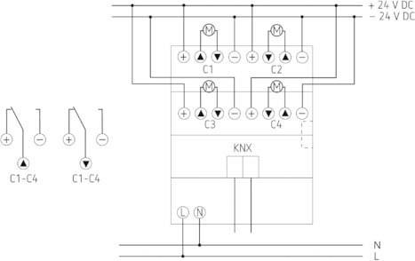 Produktbild Theben JMG 4 T 24V KNX (Heizungsaktor)