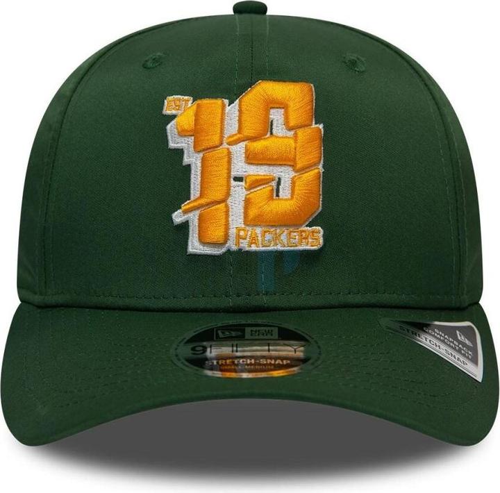 Image du produit New Era NFL - Green Bay Packers - Established Number 9Fifty Stretch Snapback Cap Vert SM (54, 55, 56, 57)