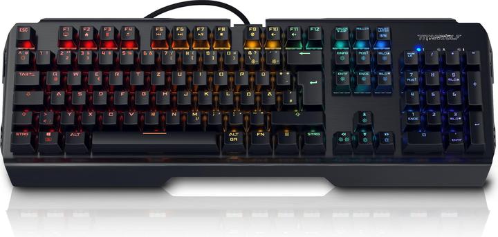 Titanwolf Gaming Tastatur, mechanisches Keyboard, Anti-Ghosting, Kailh Blue, LED-Beleuchtung (DE, Kabelgebunden)