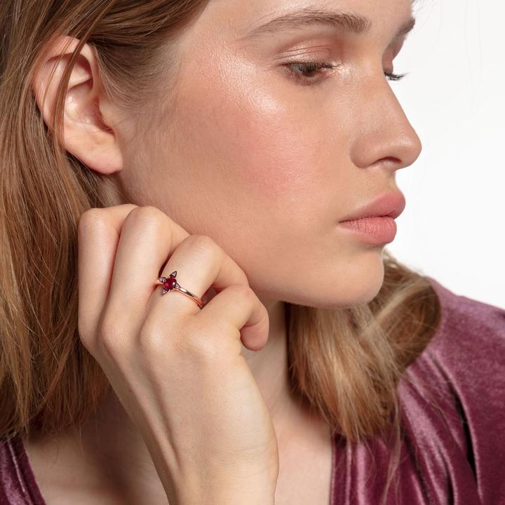 Actual product image Thomas Sabo Ring Colored Stones rosé (54, 925 Silver)