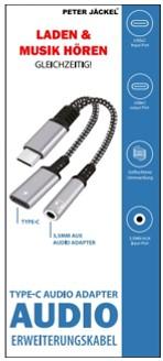 Immagine prodotto Peter Jäckel Cavo di prolunga dell'adattatore audio Type-C/ Type-C/ jack da 3,5 mm (USB, iPhone 15)