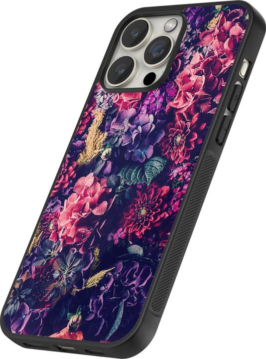 Image du produit PhoneLook Coque Silicone rigide noir Flowers Dark (Apple iPhone 12 Pro Max)
