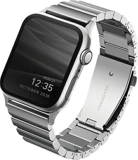 Uniq pasek Strova Apple Watch 42/44/45/ 49mm Serie 1/2/3/4/5/6/7/8/SE/SE2/Ultra Acciaio Inox sre (Acciaio inossidabile, 3, 4, 9, Oltranzista)