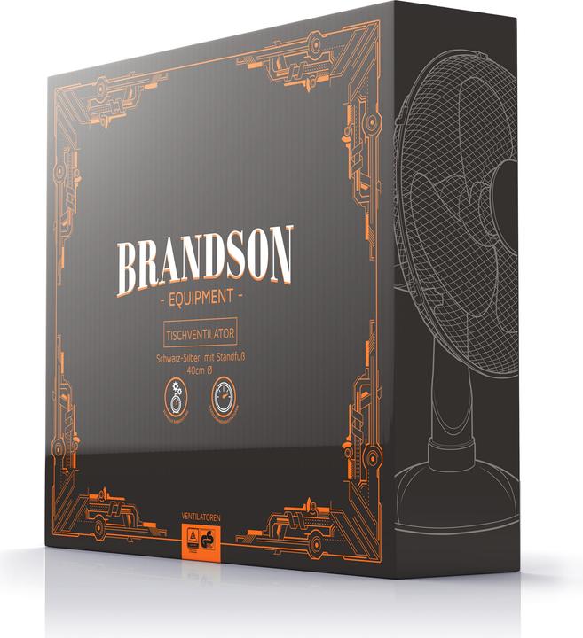 Image du produit Brandson Ventilateur de table, 42 cm Ø, angle d'inclinaison 30°, oscillation env. 85°, ventilateur 50W (54 dB)