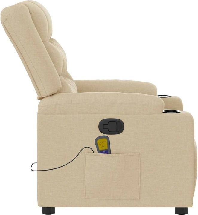 Produktbild VidaXL Massagesessel Creme Stoff