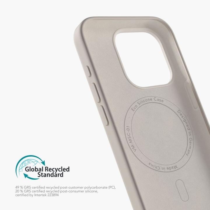 Image du produit Vonmählen Etui en silicone écologique pour iPhone 15 Pro Max - Crème (Apple iPhone 15 Pro Max)