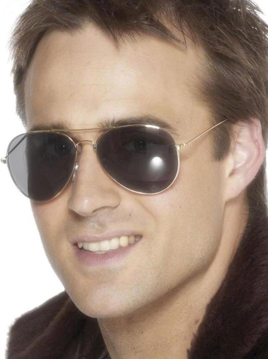 Actual product image Smiffys Aviator/Pilot Glasses, gold