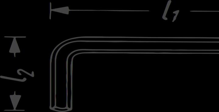 Image du produit HAZET Clé mâle coudée 2100-22 ∙ Profil à 6 pans intérieurs ∙ 22 mm