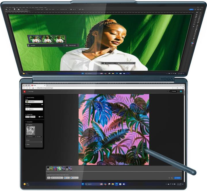 Produktbild Lenovo Yoga Book 9 (14", Intel Core Ultra 7 255H, 32 GB, 1000 GB, DE)