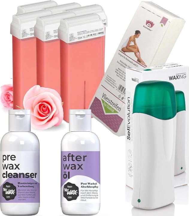 Image du produit Kosmetex 6x cartouches de cire rose (1000 ml, 6 x)