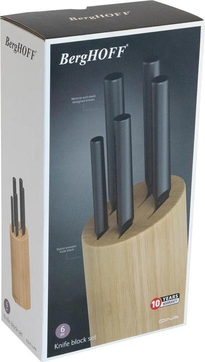 Image du produit BergHoff Ensemble de couteaux Boron 6 pièces, noir