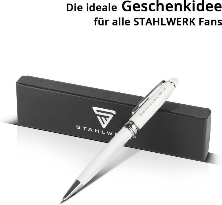 Produktbild Stahlwerk Kugelschreiber mit Gravur Premium-Kugelschreiber mit Halte-Clip (Blau)