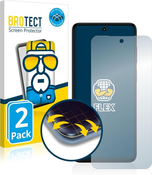 Produktbild BROTECT Full-Cover Displayschutz (2 Stück, Motorola Moto G82 5G)