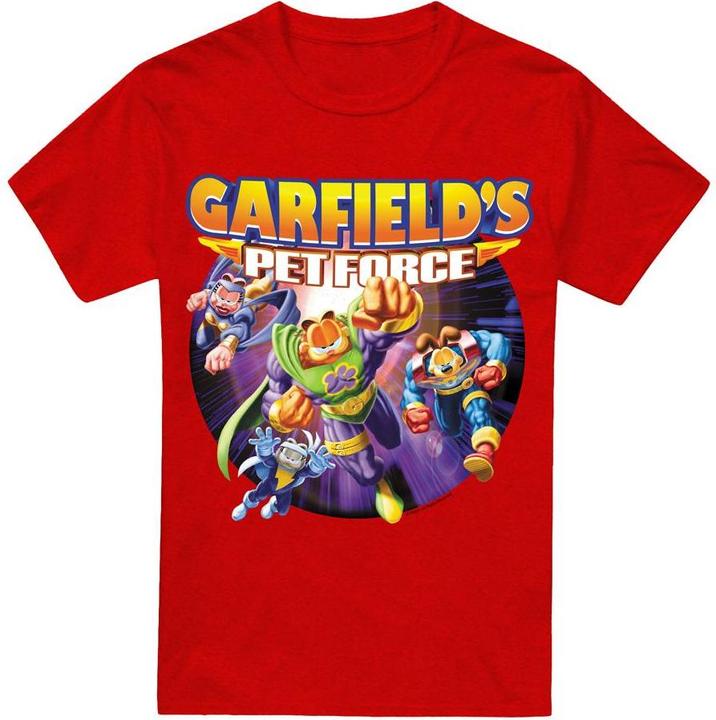 Actual product image Garfield Unisex Adult Pet Force Four T-Shirt (L)