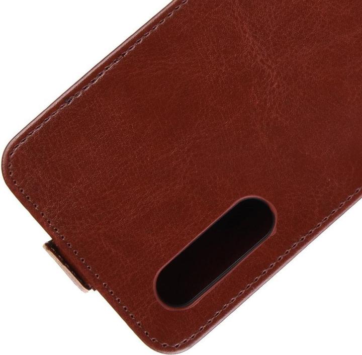 Produktbild Cover-Discount Xiaomi Mi 9 Lite - Klassisches Flip Case vertikal braun (Xiaomi Mi 9 Lite)