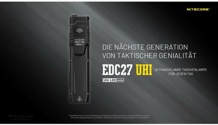 Actual product image Nitecore EDC27 UHI (13.53 cm, 3100 lm)