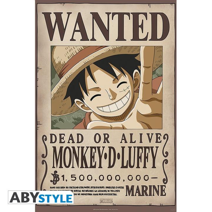 Produktbild ABYstyle ONE PIECE - Poster «Wanted Luffy New 2» 91.5x61 (91.5 x 61 cm)