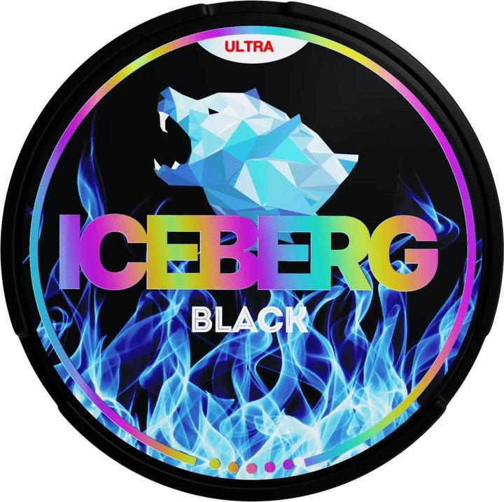 Actual product image Iceberg Black 16g (Nicotine Pouches, 50 mg)