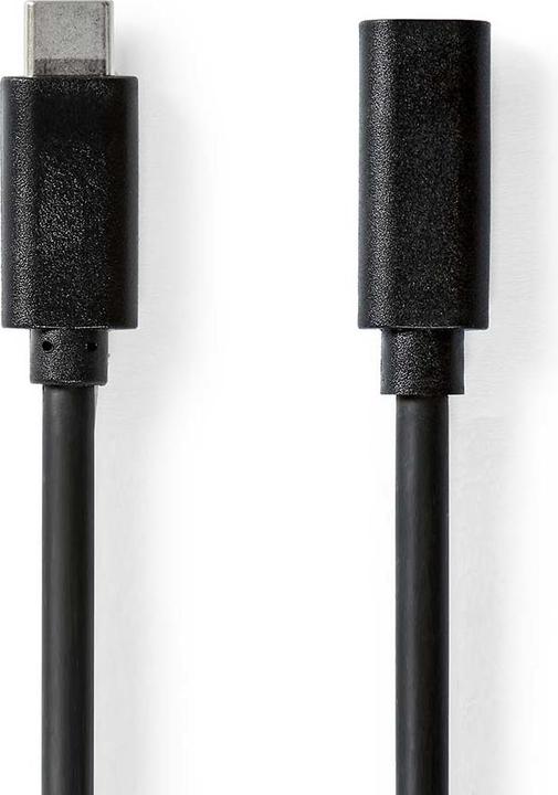 Image du produit Nedis Câble USB | USB 3.2 Gen 1 | USB-C™ mâle | USB-C™ femelle | 60 W | 4K@60Hz | 5 Gbps | Vernick (2 m, USB 3.2 Gen 1)