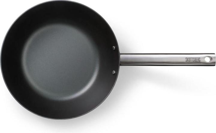 Actual product image Skottsberg Frying pan carbon steel, 24 cm diameter, stainless steel handle (24 cm, Pan set + pot set, Carbon steel)