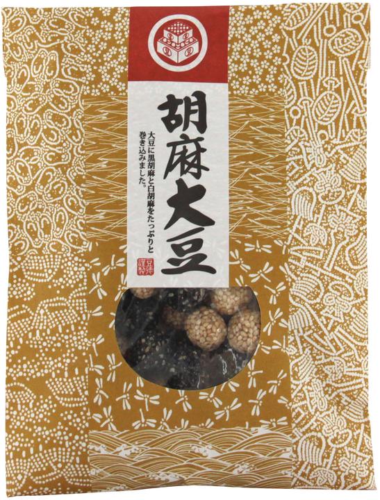Actual product image Tokunaga Soya crackers - Sesame Goma Mame (100 g)