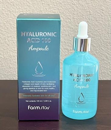 Produktbild Farm Stay New Hyaluronic Acid 100 Ampoule Intense Skin Hydration Korean Skincare