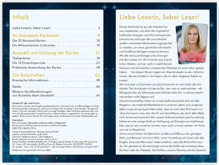 Produktbild Starseeds und kosmische Lichtsprache, mit 1 Buch (Deutsch, Roswitha Stark, 2024)