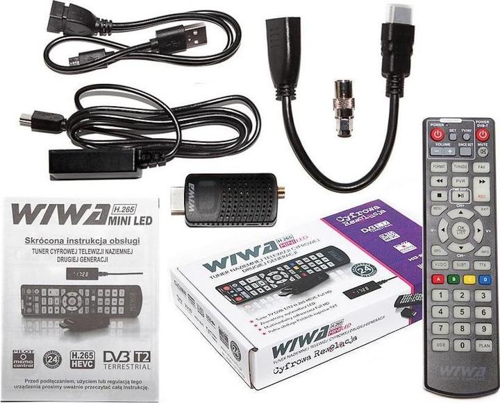 Produktbild Wiwa TUNER DVBTT2 H265 MINI LED (DVB-T2, DVB-T)