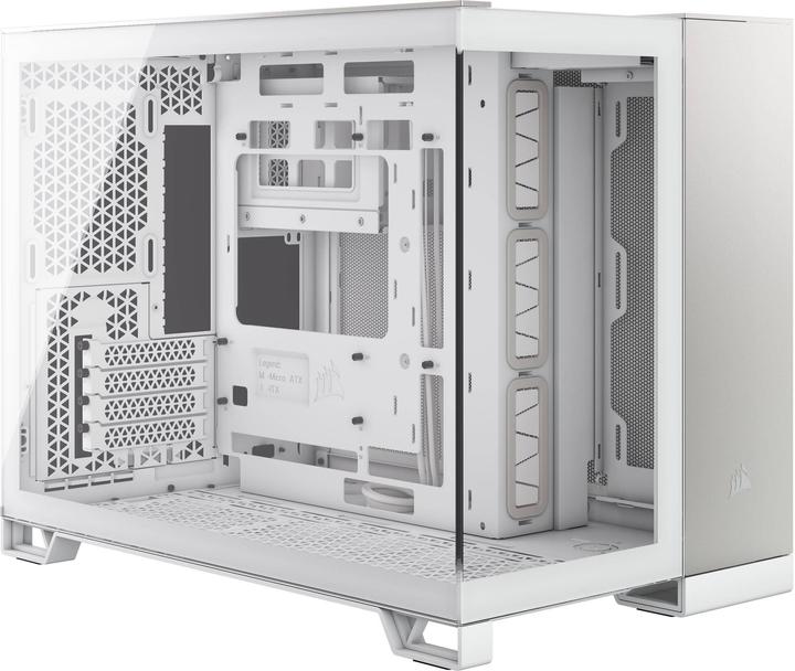 Immagine prodotto Corsair 2500X (bianco/alluminio, vetro temperato x 2) (mATX, Mini-ITX, ATX)