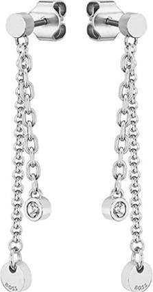 Actual product image Hugo Boss Matching steel asymmetrical earrings Iris 1580332 (Stainless steel)