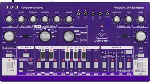 Image du produit Behringer TD-3-GP Syntezator linii basowej fioletowy