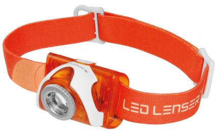 Immagine prodotto Ledlenser SEO3 Arancione con 3x batterie AAA (100lm / 100m / MIN 10h - MAX 40h - IPX6) (100 lm)