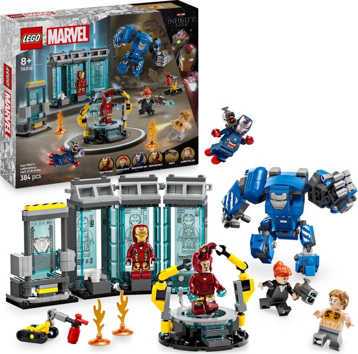 Actual product image LEGO Iron Man's Laboratory: Hall of Armour (76315, LEGO Super Mario)