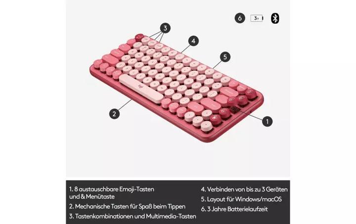 Actual product image Logitech POP Keys (CH, Wireless)