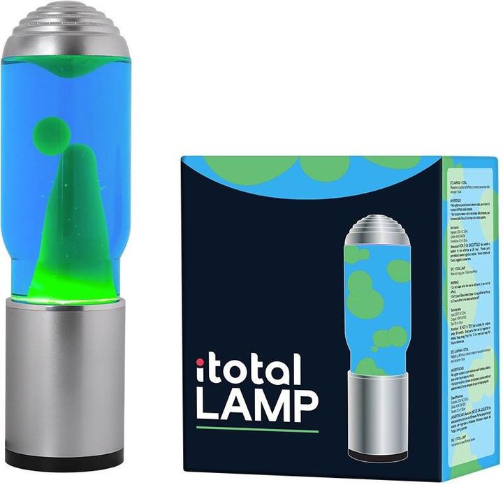 Productafbeelding Total Juggling iTotal - Lamp ADA - Zilveren Voet, Blauwe Vloeistof en Groene Was (1270414)